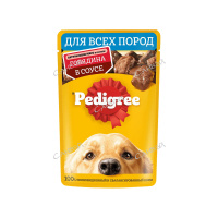Pedigree Корм влажный для взрослых собак Говядина 85 гр