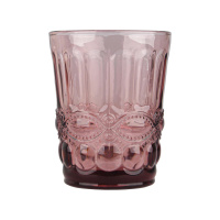 Стакан из цветного стекла розовый 10x8 см 250 мл