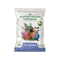 Нов-Агро Удобрение Цветочное комплексное Для корневой и внекорневой подкормки всех видов цветочных культур, 900 г