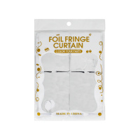 DVL Украшение праздничное фотозона квадраты серебряный 1шт 100*200см пэт GT / 600шт / 9244-7 / 90591