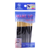 Аппликатор д/теней пластик,латекс Триумф 12см черный 10 шт / 12шт / СТТ08 / 300603