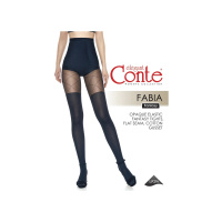 Conte Elegant Женские колготки фантазийные Fabia 50 den nero размер L