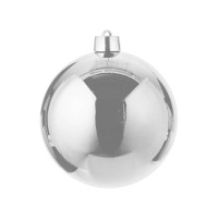DVL Шар ёлочный глянц. серебряный 20см пластик PALMARY 1шт / 18шт / 20A1/silver / 869559