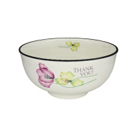 Салатник Маки керамический белый цветок 15,2 см