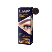 Студио стойкая краска д/бровей и ресниц Графит/21шт/Арт-33965,50687/033965/450687