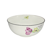 DVL Салатник 1шт Маки 17,8см керамика белый цветок GT / шт / 6724-26 / 762775,509291