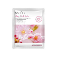 Sadoer Тканевая маска для лица Plant mask series с экстрактом цветков сакуры 25 г