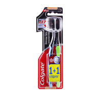 Colgate Зубная щетка Шелковые нити c древесным углем мягкая 1+1 шт