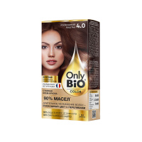Only Bio Стойкая крем-краска для волос Тон 4.0 Роскошный каштан