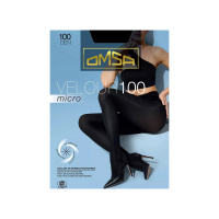 Omsa Женские колготки из микрофибры Velour 100 den Nero размер XL
