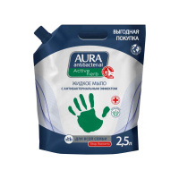 Aura Жидкое мыло c антибактериальным эффектом Алоэ 2500 мл