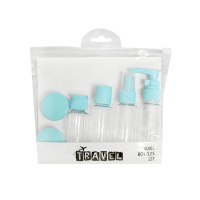 Дорожный набор для косметических средств пластиковый 6 предметов 2x30 мл+4x100 мл