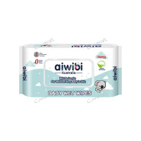 Aiwibi Влажные салфетки детские для всех типов кожи с клапаном 120 шт