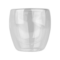 Стакан стеклянный с двойными стенками прозрачный 250 мл