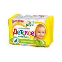 Весна Крем-мыло детское Смягчающее с маслом оливы 0+ 4x75 гр.