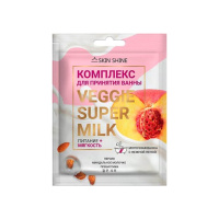 Skin Shine Пена для ванн Veggie Super Milk смягчающая Персик и миндаль 75 мл