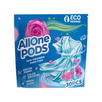 Allone Капсулы для стирки парфюмированные с ароматом розы 30 шт