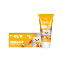 Tiswell Зубная паста детская для укрепления эмали тропическое манго 6-12 лет 60 г