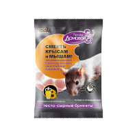 Домовой Прошка Средство от крыс и мышей с мумифицирующим эффектом Тесто-сырные брикеты Подсолнечное масло 200 г