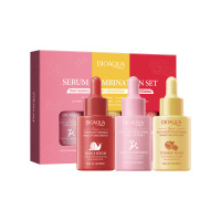 NEW! Bioaqua Набор (сыворотка д/лица 3шт*30мл) куркума,муцин улитки 1уп. / 48шт / BQY84069 / 384069