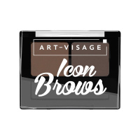 Art-Visage Тени для бровей Icon Brows тон 102 Темно-коричневый 3,6 г