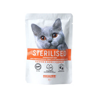 Мяснофф Sterilised Корм влажный для кошек Курица в желе 85 гр