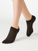 Minimi Женские носки Cotone 1101 суперукороченные черные р39-41 1 пара