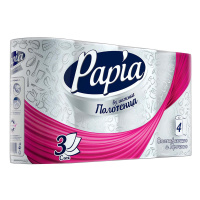 Papia Бумажные полотенца трехслойные 4 шт