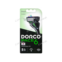 Dorco Бритвенный станок многоразовый Pace6 + Сменные кассеты 6 лезвий 2 шт