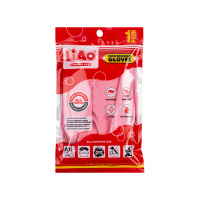 Liao Перчатки хозяйственные латексные р.L 1 пара 
