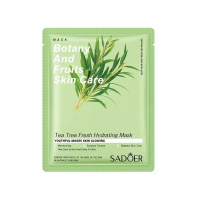 Sadoer Тканевая маска для лица Botany&fruits skin care с экстрактом чайного дерева 25 г