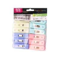 DVL Прищепки 6,5*2см пластик микс GT 1 уп. (12шт) / 144шт / 35264-20 / 342127