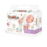YokoSun Подгузники Premium на липучках Newborn (до 5 кг) 36 шт