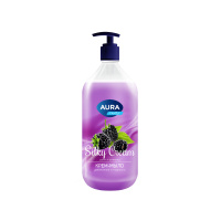 Aura Крем-мыло жидкое Silky Cream Шелк и ежевика 1л