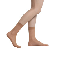 Женские носки капроновые 40 den бежевый единый размер 1 пара