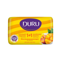 Duru Туалетное мыло 1+1 Персик и Манго 80 г