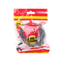 Liao Мочалка для мытья посуды металлическая серая