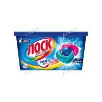 Лоск Капсулы для стирки Колор для цветного белья 12 шт