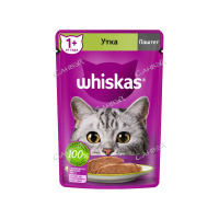 Вискас Корм влажный для кошек Паштет с уткой 75 г