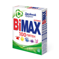 BiMax 100 ПЯТЕН порошок д/стирки автомат 400г короб / 24шт / 012800