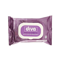 Diva Влажные салфетки для снятия макияжа Fashion с мицеллярной водой 25 шт