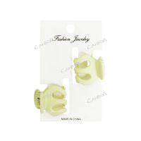 Набор заколок-крабиков для волос разноцветные 2 шт