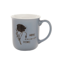 Кружка керамическая с цветком 350 мл в ассортименте