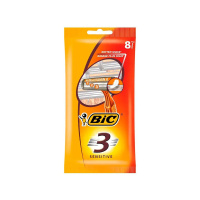 Bic 3 Бритвенный станок одноразовый Sensitive 3 лезвия 8 шт