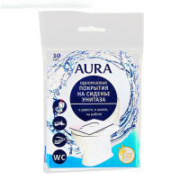 Aura Одноразовое покрытие для унитаза 10 шт