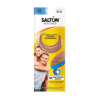 Salton Стельки для обуви антибактериальные Удар против запаха голубой р.34-44 1 пара