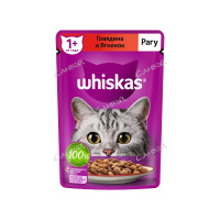 Вискас Корм влажный для кошек Рагу с говядиной и ягненком 75 гр