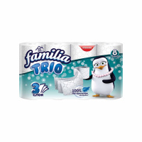 Familia Туалетная бумага Trio трехслойная 8 шт