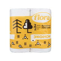 Flora Бумажные полотенца двухслойные 2 шт