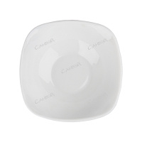 Салатник из стеклокерамики белый мягкий квадрат 12 см